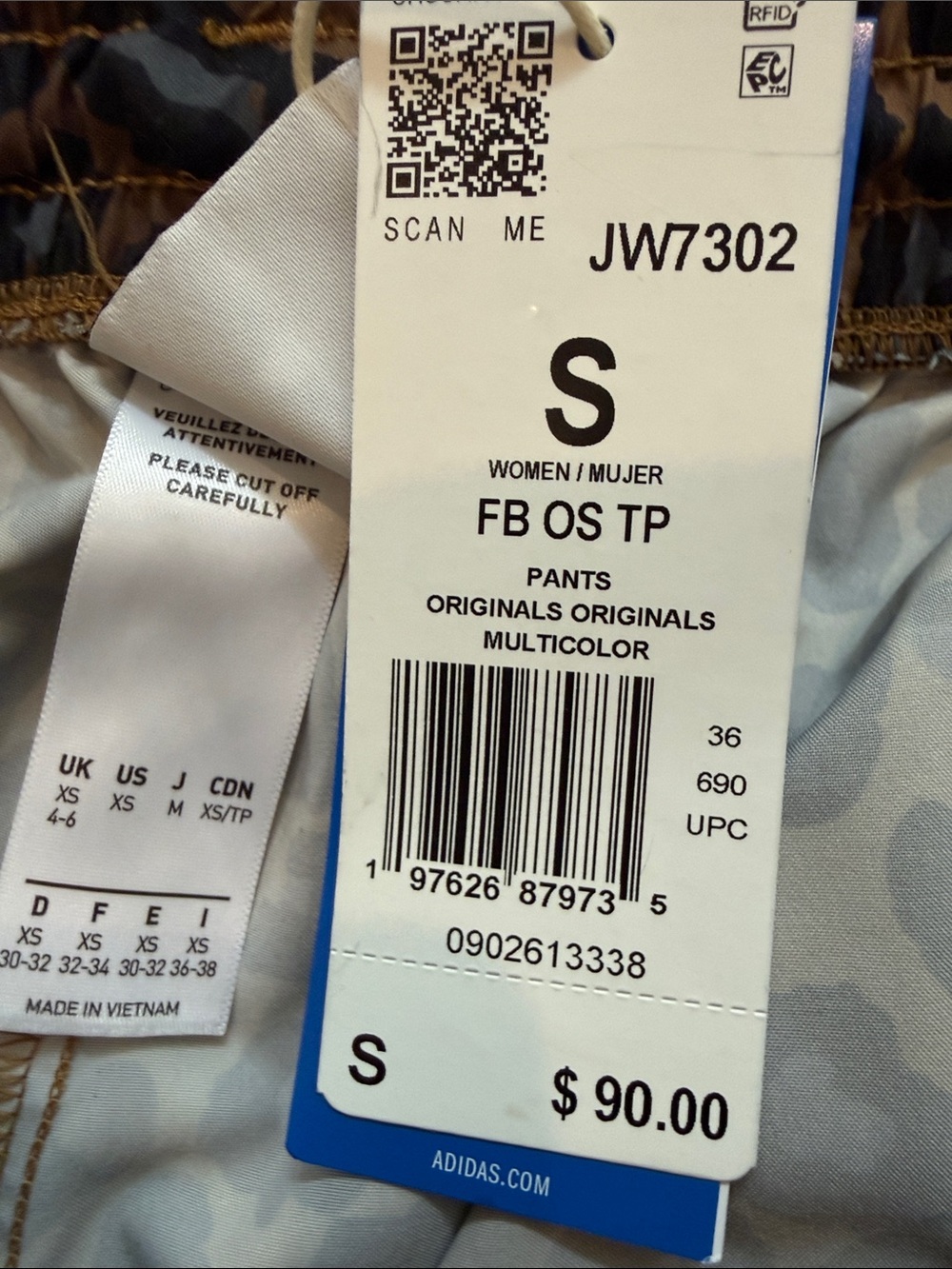 adidas Originals Women's Firebird Adilenium Track Pants- Animal - Picture 6 of 7